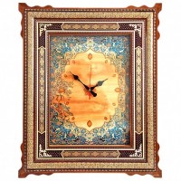Enamel clock, dimensions 50 x 60